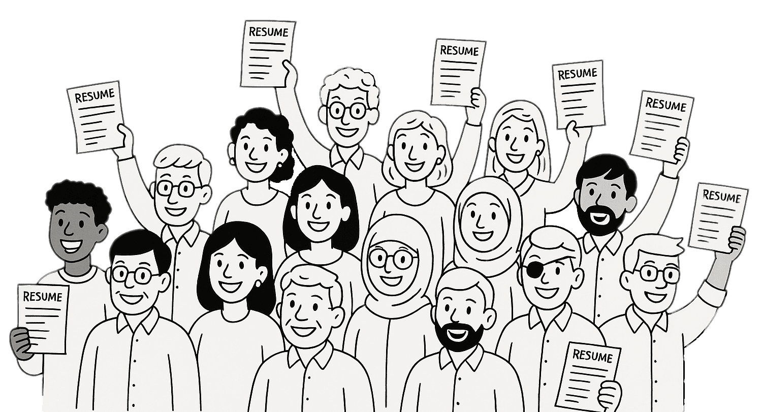 Applicants holding resumes